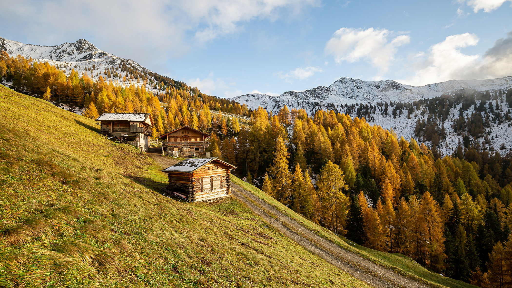 Almlandschaft Herbst